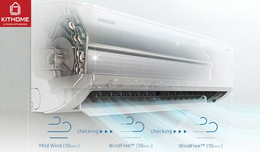 AX88 Sòng bạc phổ biến nhất Samsung Wifi 9000Btu Inverter AR10CYFCAWK