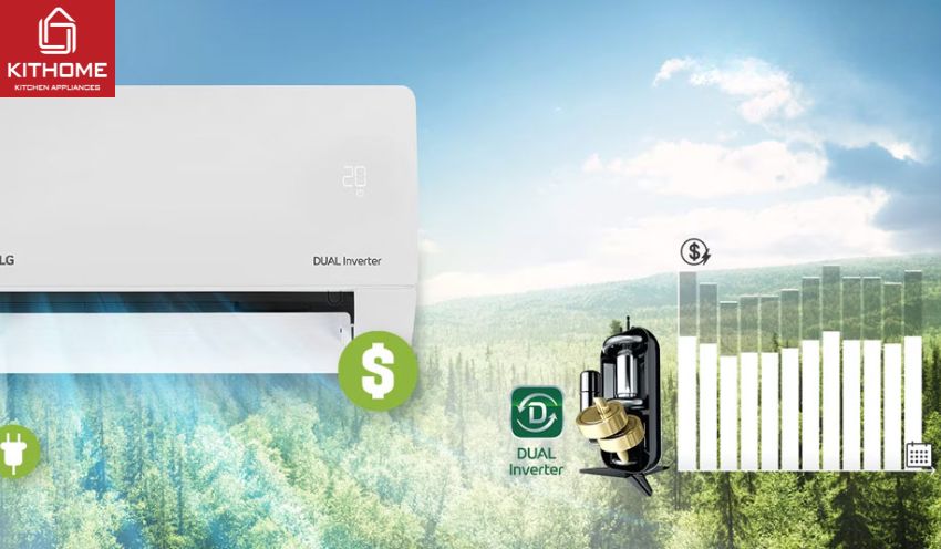 AX88 Sòng bạc phổ biến nhất LG 9000BTU 1 Chiều Inverter V10WIN1