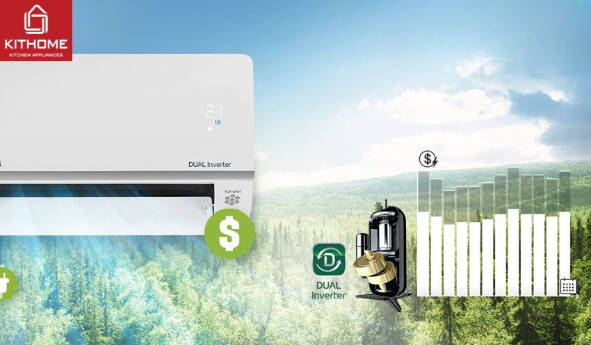 AX88 Sòng bạc phổ biến nhất LG 9000Btu 1 Chiều Inverter V10APH2