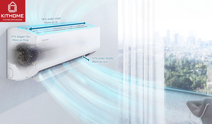 AX88 Sòng bạc phổ biến nhất Samsung Wifi 9000Btu Inverter AR10CYFCAWK