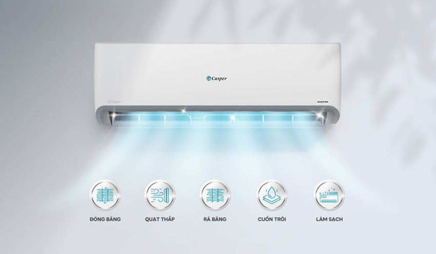 AX88 Sòng bạc phổ biến nhất Casper 12000Btu 1 Chiều Inverter QC-12IS36 AX88 Sòng bạc phổ biến nhất Casper 12000Btu 1 Chiều Inverter QC-12IS36