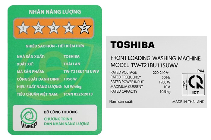 Ax88.com link không chặn Toshiba Inverter 10Kg TW-T21BU110UWV(MG) - Ảnh 10