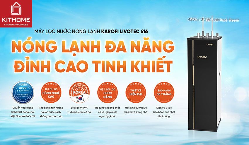 Ax881 cá cược trực tuyến Nóng Lạnh Karofi Livotec 616 10 Lõi