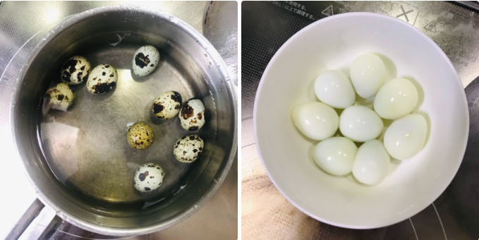 Luộc trứng cút Luộc trứng cút