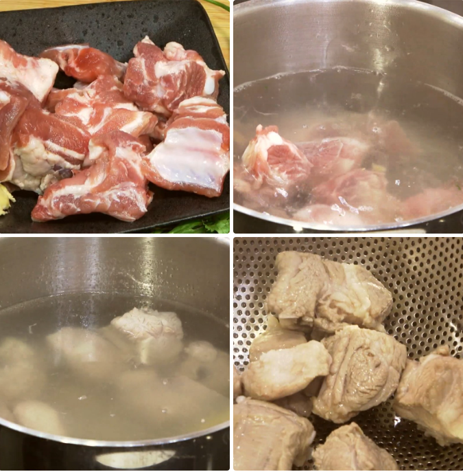 Sơ chế sườn heo Sơ chế sườn heo