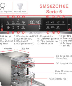 Alternative view of Máy Rửa Bát Bosch SMS6ZCI16E 14 Bộ Series 6