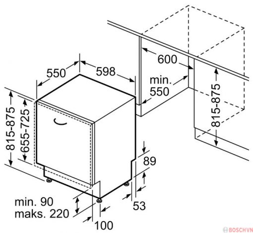 Máy Rửa Bát Bosch SMV8YCX01E 14 Bộ Series 8 - Ảnh 5