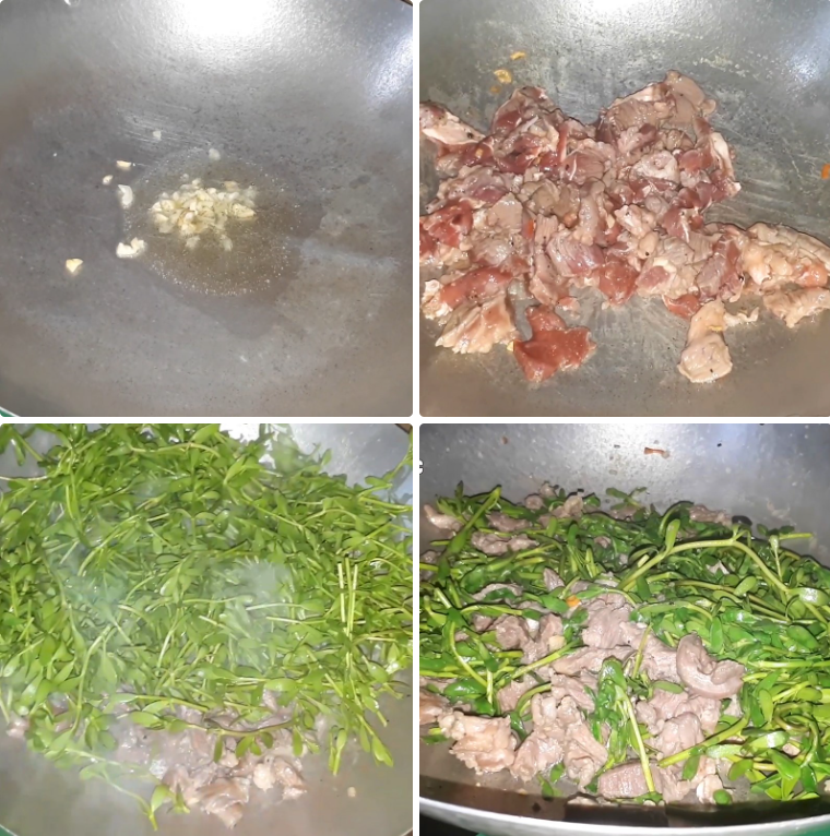Xào món ăn