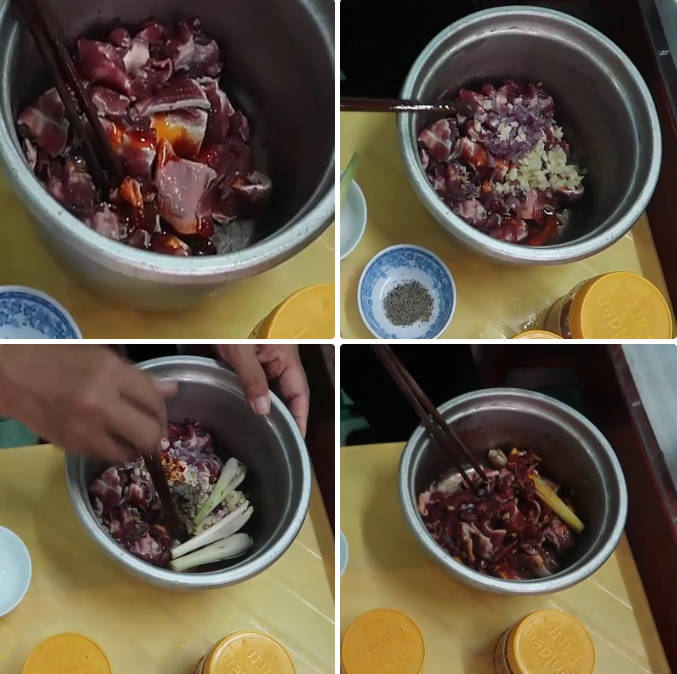 Ướp thịt bò
