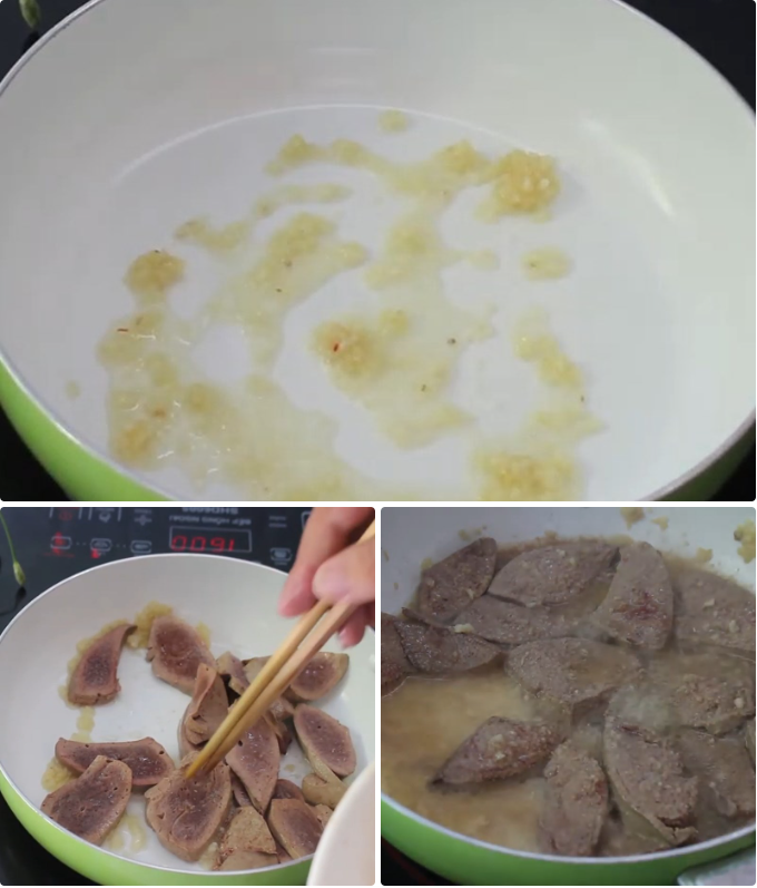 Xào gan heo Xào gan heo