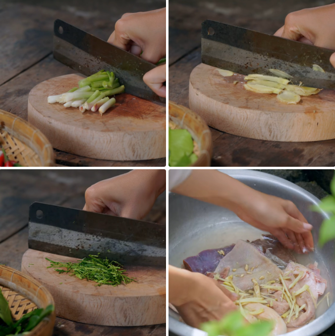 Sơ chế long bò