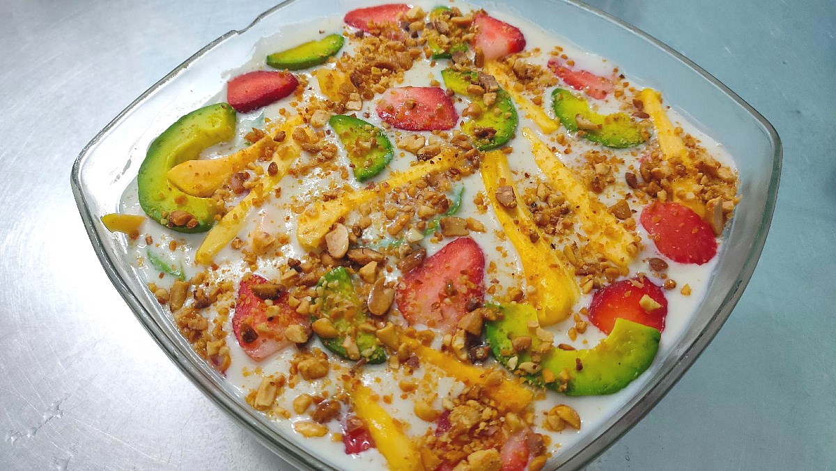 Kem chuối trái cây Kem chuối trái cây