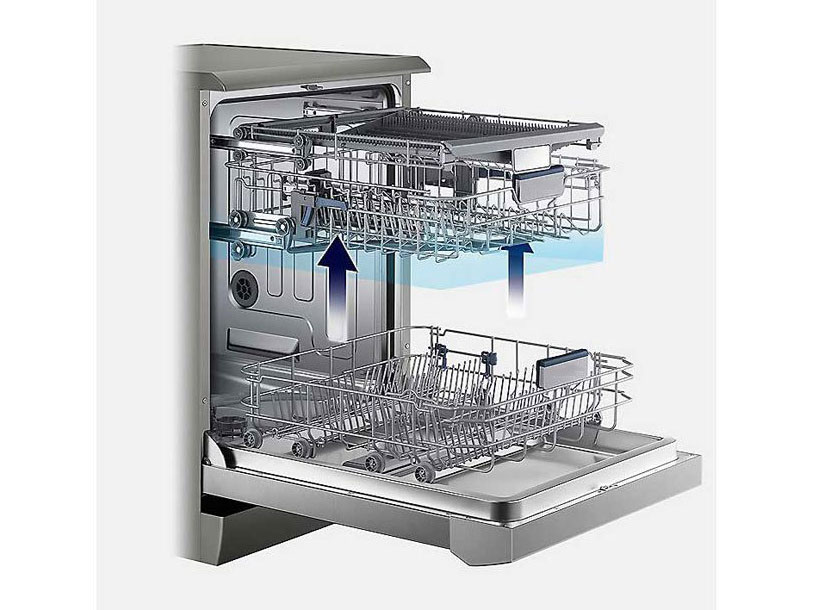Máy rửa chén bát độc lập Texgio 15 bộ TGF3815S thiết kế khay giỏ thoáng rộng Máy rửa chén bát độc lập Texgio 15 bộ TGF3815S