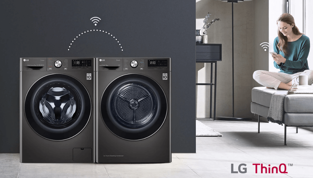 Điều khiển máy sấy từ xa thông qua ứng dụng Smart ThinQ của máy sấy LG DVHP09B Điều khiển máy sấy từ xa thông qua ứng dụng Smart ThinQ của máy sấy LG DVHP09B