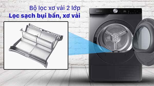Nhà Cái AX88 ATQ 2026 Tặng 88K bơm nhiệt Samsung Inverter 9kg DV90T7240BB SV có bộ lọc xơ vải 2 trong 1 giúp lọc sạch xơ vải và bụi bẩn
