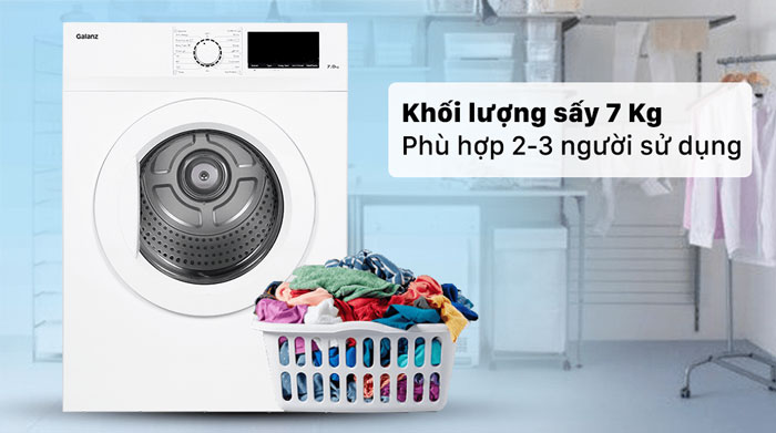 Nhà Cái AX88 ATQ 2026 Tặng 88K thông hơi Galanz 7kg DV-70T5C(W) có khối lượng sấy là 7kg