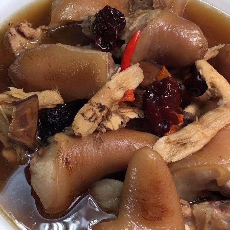 thanh-pham-638 Bước 4 Thành phẩm Đuôi heo hầm thuốc Bắc