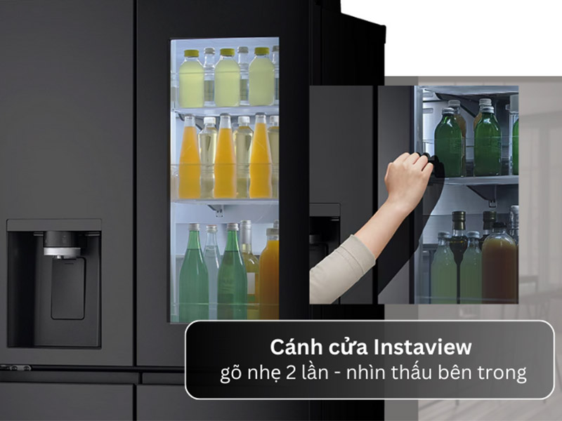 Cửa sổ nhìn bên trong Ax88Win Com Link đăng ký tài khoản LG Inverter Multi Door InstaView LFI50BLMAI