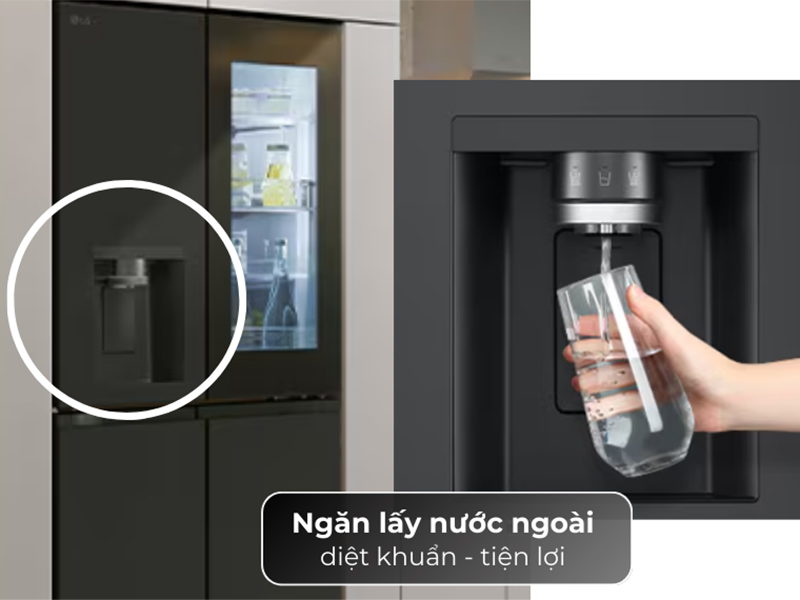 Nguồn nước tinh khiết Ax88Win Com Link đăng ký tài khoản LG Inverter Multi Door LFI50BLMAI