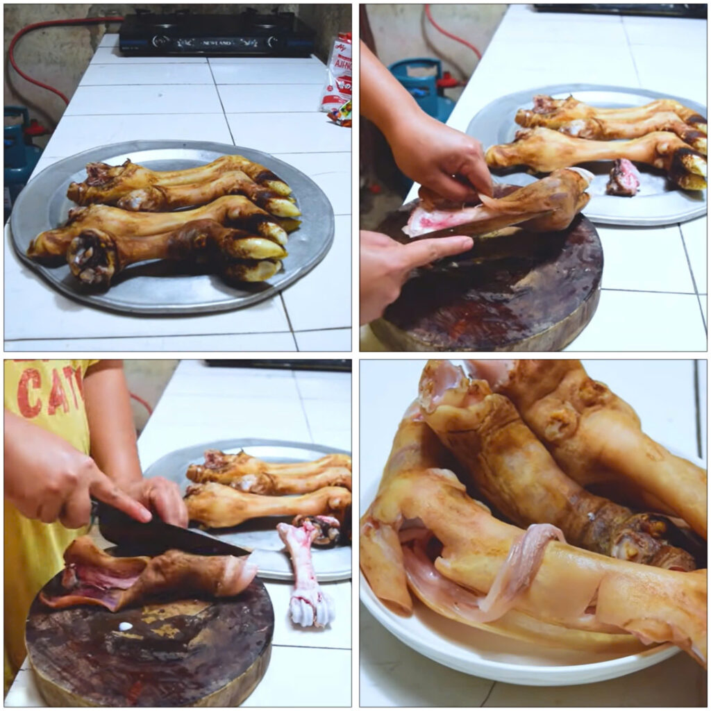 Cách chế biến Chân bò luộc