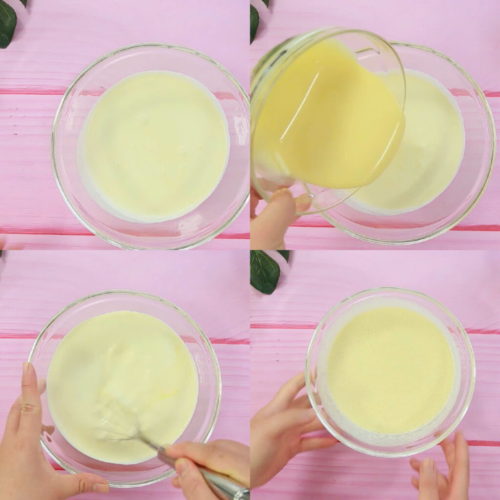 Trộn hỗn hợp kem sữa Trộn hỗn hợp kem sữa