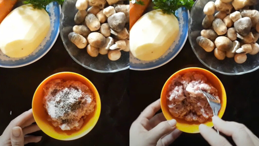 Ướp thịt bằm