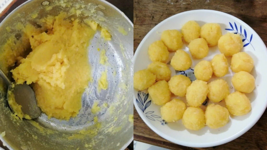 Chuẩn bị nhân đậu xanh