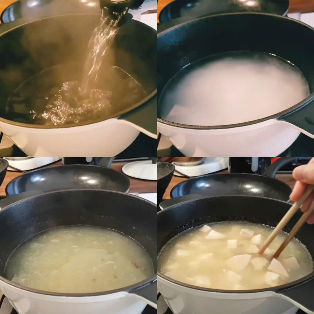 Nấu chè khoai môn cùng đậu xanh Nấu chè khoai môn cùng đậu xanh