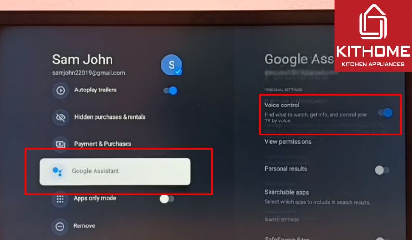 Bước 4: Tiếp theo, trong mục Google Assistant (Trợ lý ảo Google) bạn chọn Voice Control (Điều khiển bằng giọng nói). Bước 4: Tiếp theo, trong mục Google Assistant (Trợ lý ảo Google) bạn chọn Voice Control (Điều khiển bằng giọng nói).