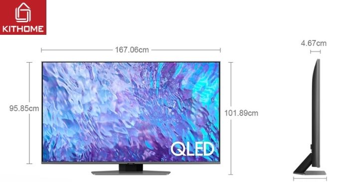 Smart tivi QLED Samsung 4K 75 inch QA75Q80CAKXXV