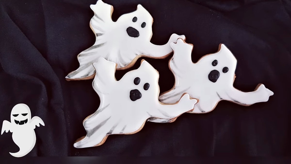 bánh quy hình con ma Halloween bánh quy hình con ma Halloween
