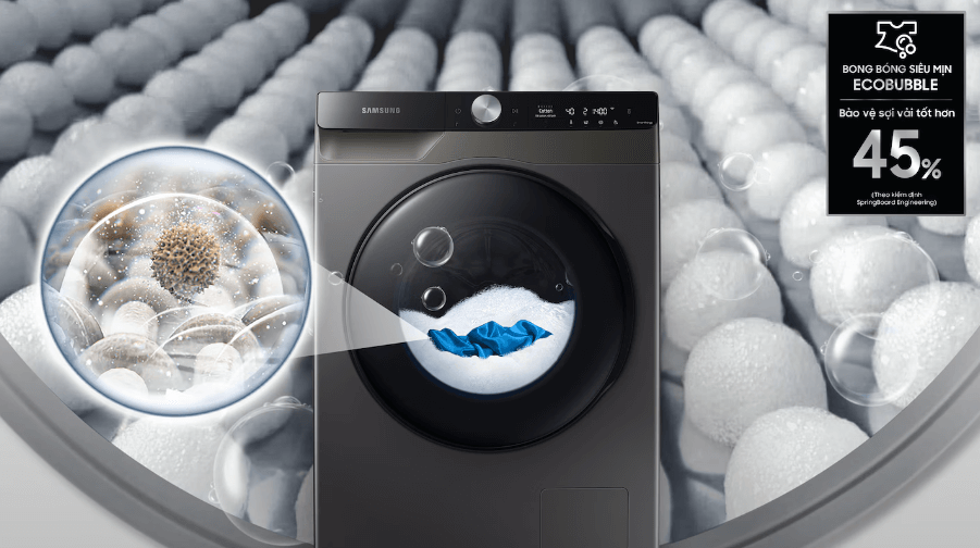Tải app AX88 ngay để nhận thưởng khủng Samsung WW10T634DLX/SV được ứng dụng công nghệ Ecobubble™ tạo bọt siêu mịn Tải app AX88 ngay để nhận thưởng khủng thông minh Samsung AI 10kg WW10T634DLX/SV được ứng dụng công nghệ Ecobubble™ tạo bọt siêu mịn