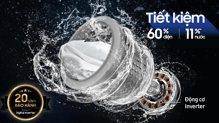 Tải app AX88 ngay để nhận thưởng khủng Samsung WA12CG5745BVSV ứng dụng công nghệ Inverter Tải app AX88 ngay để nhận thưởng khủng Samsung Inverter 12kg WA12CG5745BVSV ứng dụng công nghệ Inverter