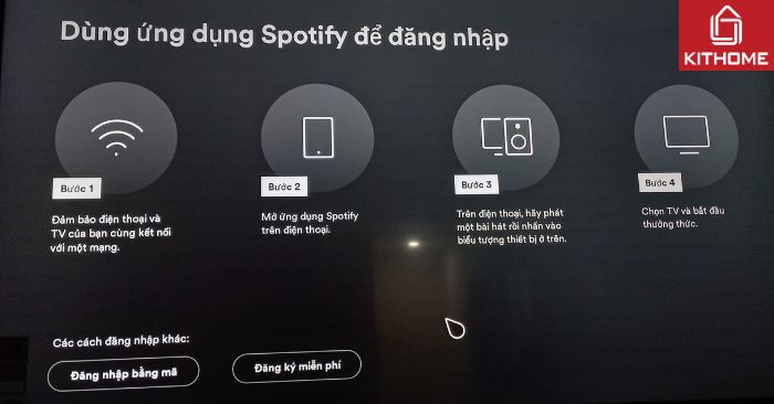Cách 1: Đăng nhập qua ứng dụng Spotify trên điện thoại Cách 1: Đăng nhập qua ứng dụng Spotify trên điện thoại