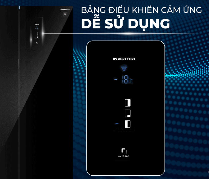 Ax88Win Com Link đăng ký tài khoản side by side Sharp SJ-SBXP600VG-BK thiết kế bảng điều khiển cảm ứng bên ngoài