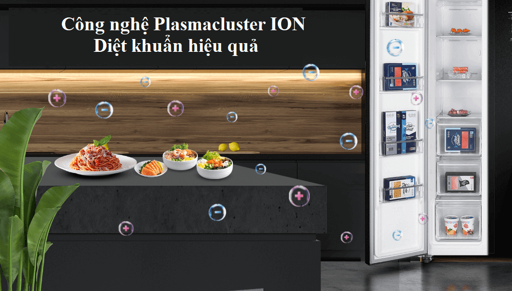 Ax88Win Com Link đăng ký tài khoản Sharp Inverter 600 lít SJ-SBXP600VG-BK được tích hợp công nghệ Plasmacluster ION (PCI)