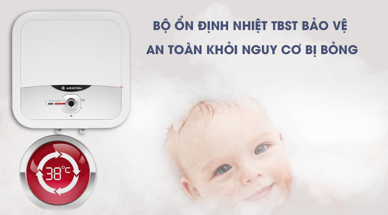 Tính năng chống bỏng nhờ bộ phận cảm biến nhiệt TBST Tính năng chống bỏng nhờ bộ phận cảm biến nhiệt TBST