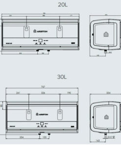 Bình nóng lạnh Ariston SLIM3 20 LUX VN