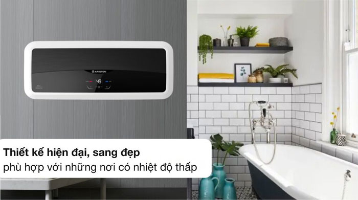 bình nóng lạnh gián tiếp Ariston này sở hữu kiểu dáng hiện đại, sang trọng bình nóng lạnh gián tiếp Ariston này sở hữu kiểu dáng hiện đại, sang trọng