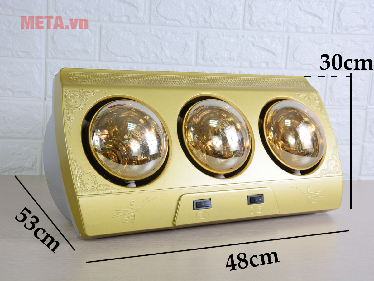 Đèn sưởi nhà tắm 3 bóng Kohn KN03G 825W Đèn sưởi nhà tắm 3 bóng Kohn KN03G 825W