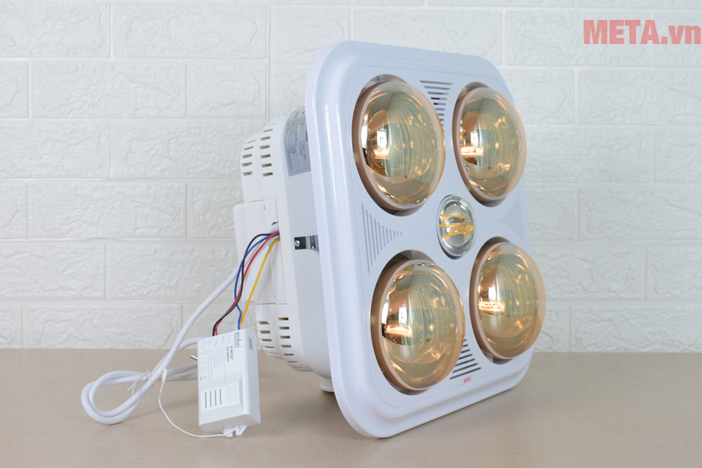 Đèn sưởi nhà tắm Braun Kohn BU04G 4 bóng (Có điều khiển)