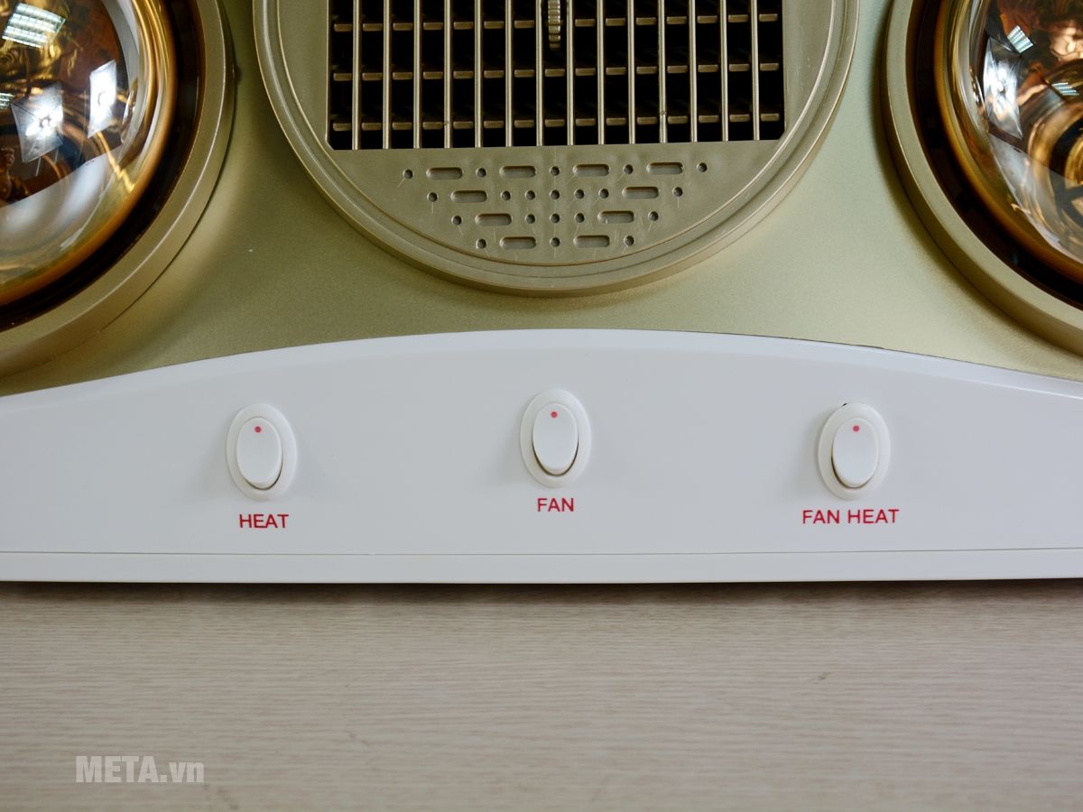 Đèn sưởi nhà tắm Kohn Braun KU02PG 2 bóng Đèn sưởi nhà tắm Kohn Braun KU02PG 2 bóng