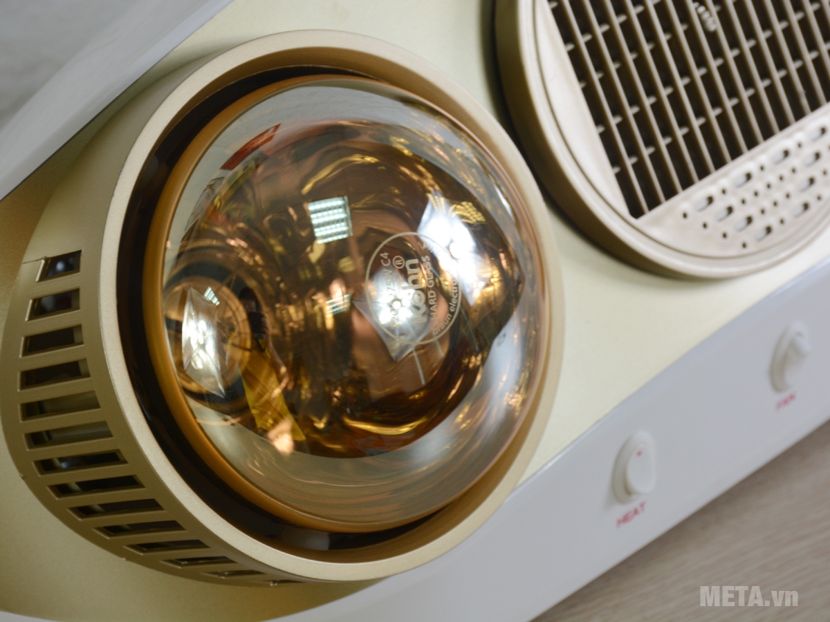 Đèn sưởi nhà tắm Kohn Braun KU02PG 2 bóng Đèn sưởi nhà tắm Kohn Braun KU02PG 2 bóng