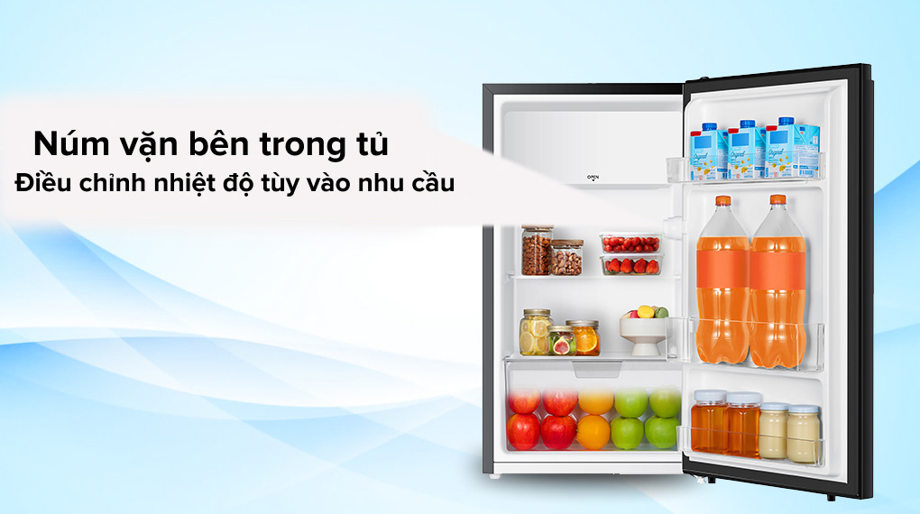 Bên trong tủ lạnh mini Electrolux 94 Lít EUM0930BD VN có núm vặn để bạn có thể điều chỉnh nhiệt độ Ax88Win Com Link đăng ký tài khoản Electrolux 94 Lít EUM0930BD-VN có núm vặn để bạn có thể điều chỉnh nhiệt độ