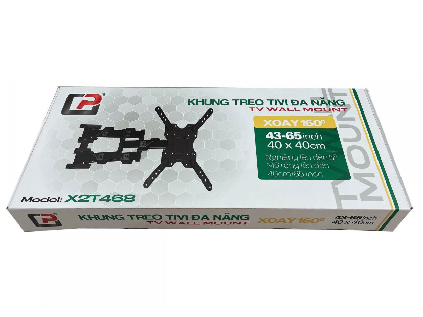 Giá treo tivi góc xoay đa năng X2T468 (43 - 65 inch)