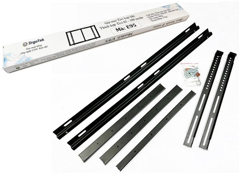 Giá treo tivi sát tường cỡ lớn Ergotek E95 (65 - 100 inch)