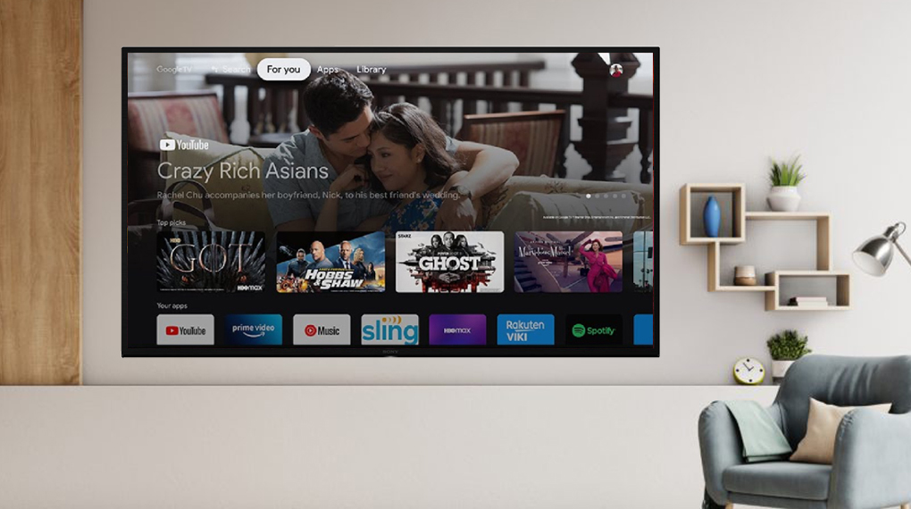 Ax88 one link truy cập 4K KD 65X75K sử dụng hệ điều hành Android với giao diện Google TV rất thân thiện và dễ sử dụng Ax88 one link truy cập 4K KD 65X75K sử dụng hệ điều hành Android với giao diện Google TV rất thân thiện và dễ sử dụng