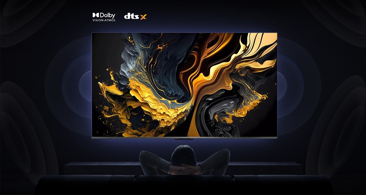 Thưởng thức âm thanh đa chiều với hệ thống loa 30W Google Tivi Xiaomi Max 85 L85MA-MAXEA (ELA5728GL)