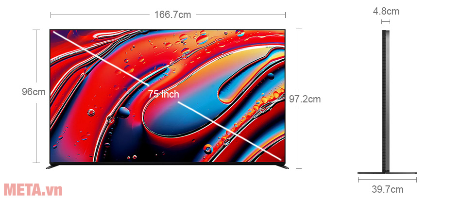 Google Tivi Mini LED Sony 4K 75 inch K-75XR90