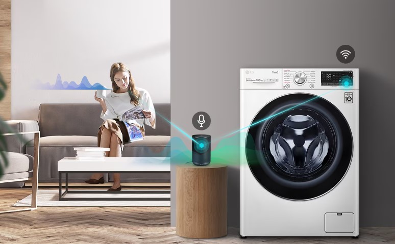 Bạn có thể điều khiển máy giặt lồng ngang LG FV1414S3BA qua điện thoại thật dễ dàng Bạn có thể điều khiển máy giặt lồng ngang LG FV1414S3BA qua điện thoại thật dễ dàng